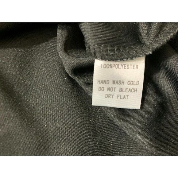 Cotton Candy Womens Solid Black Faux Suede Lace Up Short Sleeve Crop Top Small - Picture 6 of 6